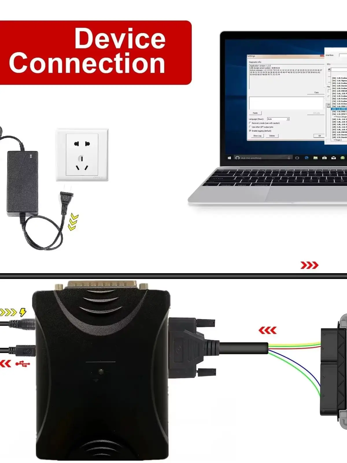 SM2 PRO J2534 VCI V2.21.32 Przezroczysta Obudowa Programator ECU Samochodowy PCM Flash Narzędzie Diagnostyczne do Czytania i Zapisu — 2