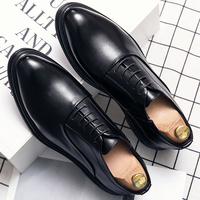 Classic Oxfords Leather Shoes Men Retro Men's Dress Shoes Casual Business Social Brogues Wedding Leather Shoes Male