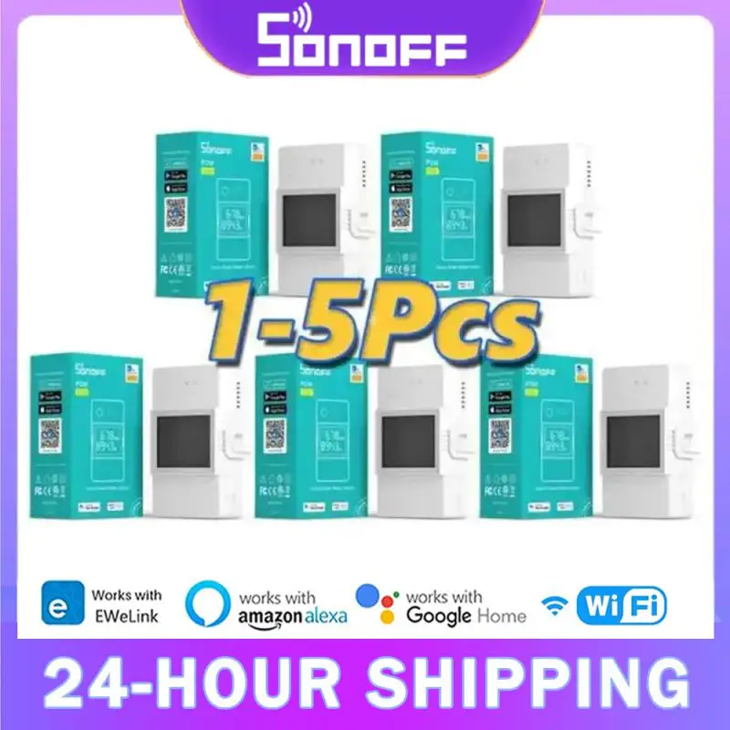 

Выключатель SONOFF POW Elite, 16 А/20 А, Wi-Fi, смарт-дом, ЖК-экран, работает с приложением Alexa Google Home eWeLink