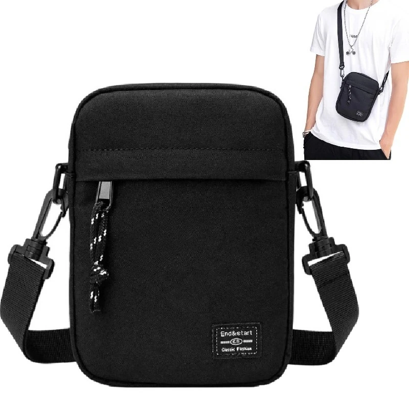 

Simply Men's Shoulder Bags Oxford Casual Crossbody Bag Handbags Male Messenger Bag Phone Sling Bag Husband Chest Pack Wallet