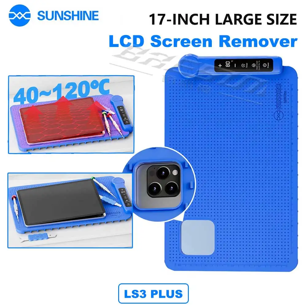 

SUNSHINE LS3 Plus LCD Screen Remover Large Space 17 Inches Intelligent Temp Control for Mobile Phones Tablet Screens Repair