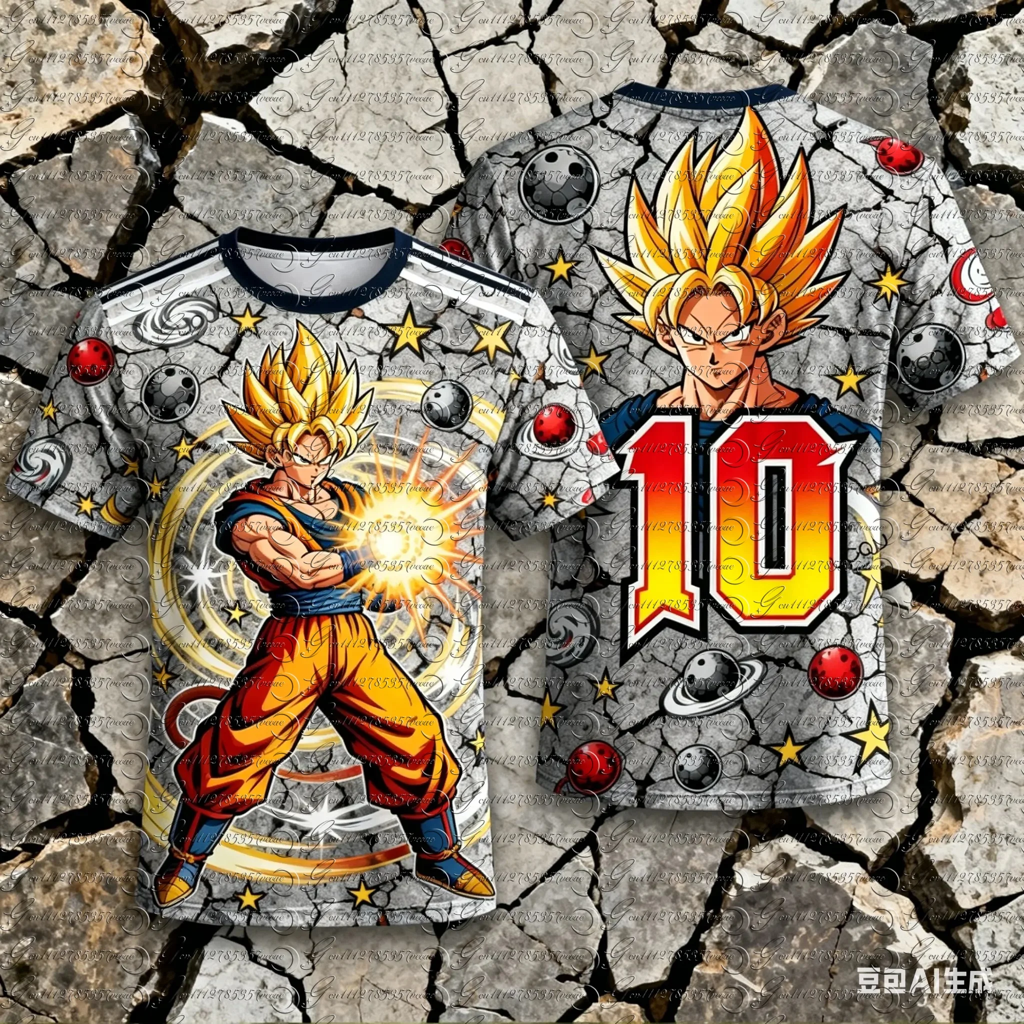 

Летняя коллекция 2026: Новая футболка с 3D-принтом по мотивам Dragon Ball Super Series с Гоку, свободная и дышащая, для взрослых и детей