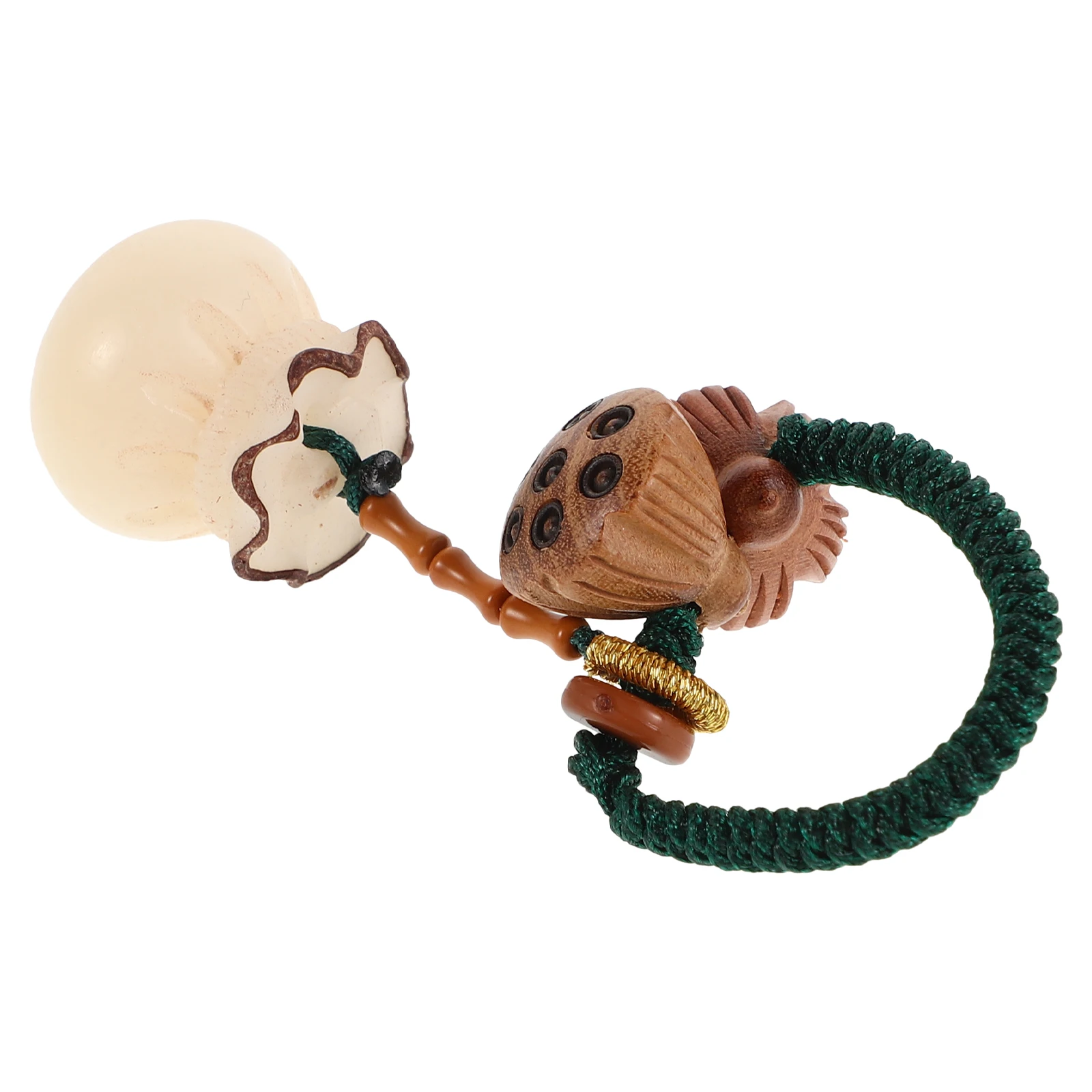 

Lotus Car Key Holder Small Automobile Ornaments Cotton Thread Charms for Handbags Cute Keychain Decor Miss