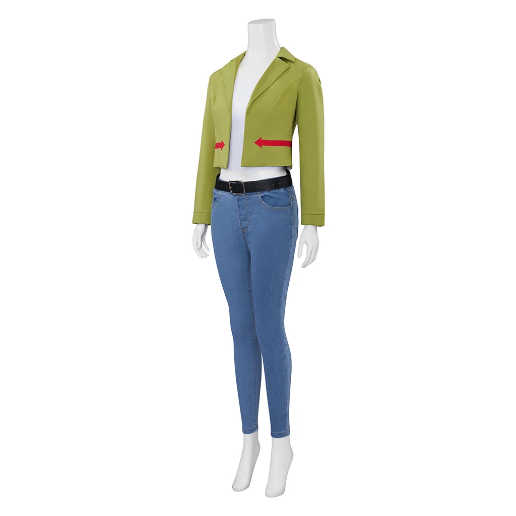 Diane Nguyen Cosplay Costume Green Jacket Pants Tops Set Women Halloween Cosplay Outfit Horseman Diane Nguyen Cosplay Daily Suit