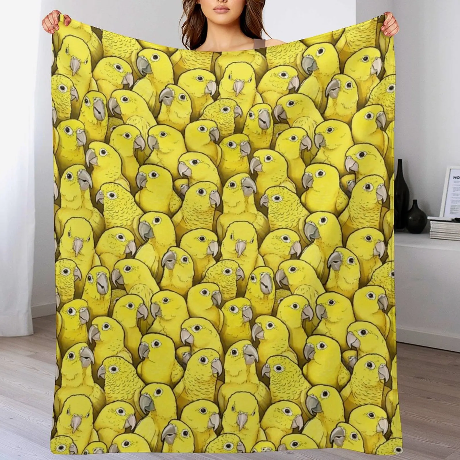 Golden Conures Throw Blanket christmas gifts Warm Weighted Bed Fashionable Blankets