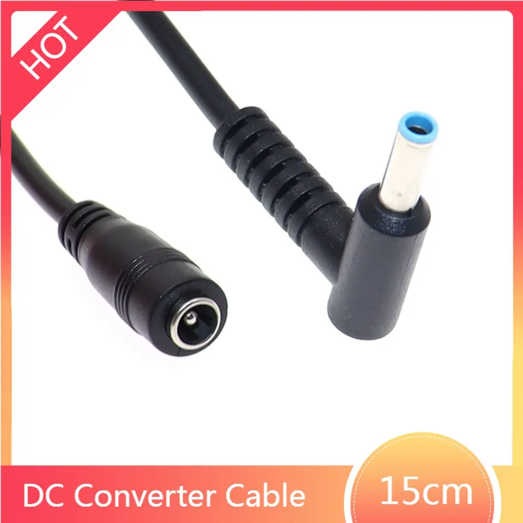 Conector macho para fêmea, cabo adaptador para asus, hp, inveja, ultrabook, laptop, 4.5x3.0, 4.5x0.6mm, 5.5x2.1mm