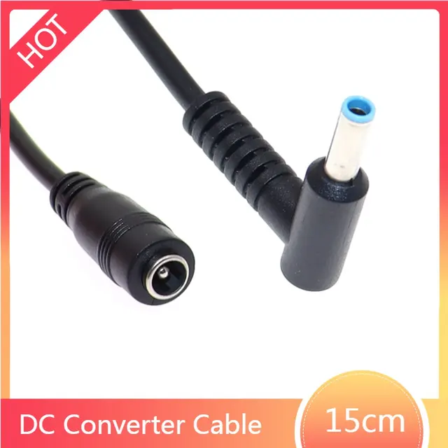 4,5 * 3,0 / 4,5 * 0,6 mm męskie do DC 5,5 * 2,1 mm żeńskie złącze DC jack adapter kabel do laptopa ASUS HP Envy Ultrabook