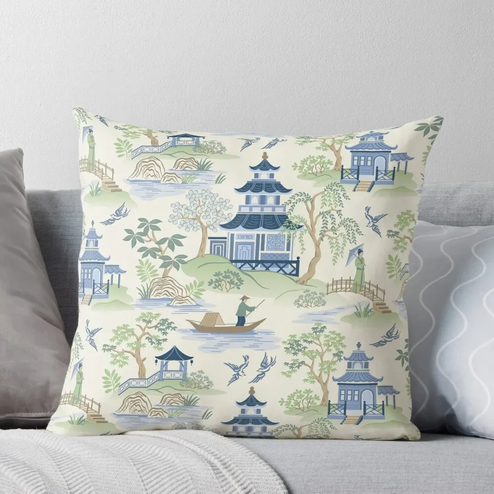 

Chinoiserie Throw Pillow Cushion Covers For Living Room New year bed pillows