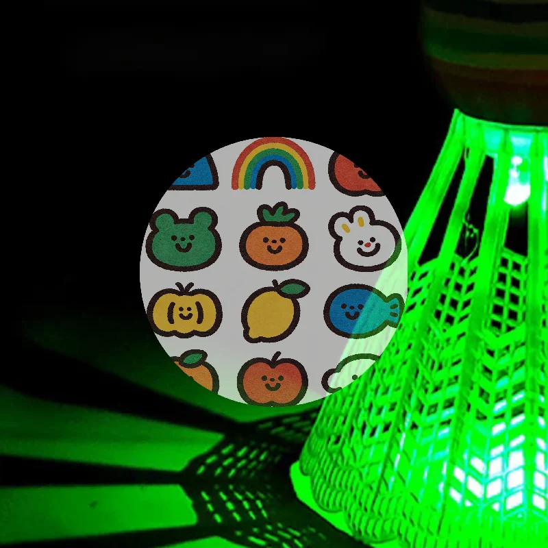 

New LED Badminton Ball Glowing Light Up Plastic Badminton Shuttlecocks Colorful Lighting Balls Sports Training In/Outdoor Game