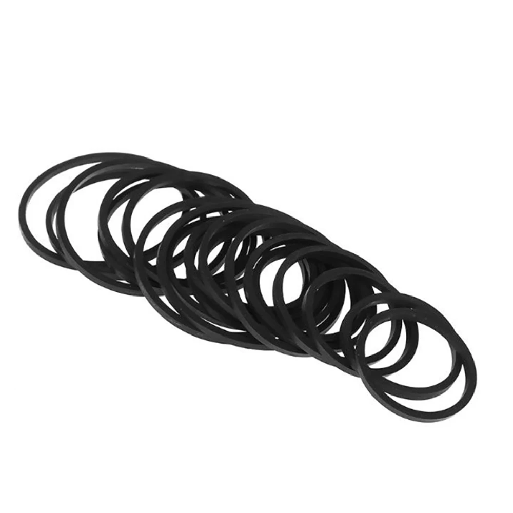 50PCS 1mm Tape Recorder Belt Width Mix Cassette Tape Machine Belt Assorted Common Square Rubber Belt