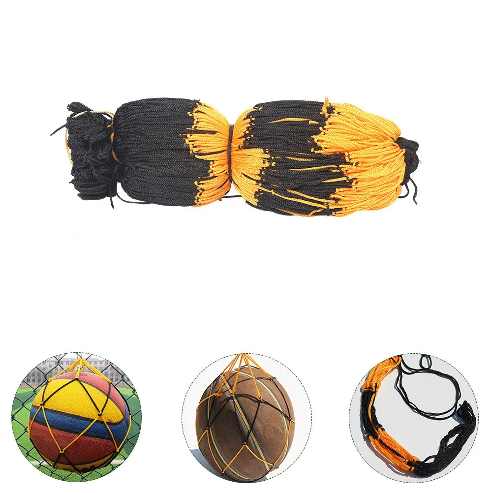 

5Pcs Heavy-Duty Nylon Mesh Ball Net Bag for Soccer Basketball Volleyball Portable Wear-Resistant Sports Ball Storage Carry Bag