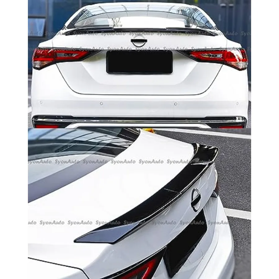 PAST 2020-2025 Nissan SENTRA Glanzend Zwart JDM Eendenbek Stijl Kofferbak Spoiler Wing DEKSEL voor Verbeterde Aerodynamische Prestaties en St
