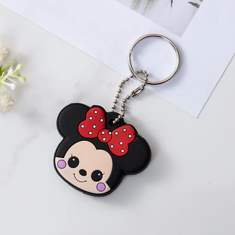 漫画の動物キーホルダー,シリコンキーカバー,猫と犬,キーコントロール,防塵キャップ,サポート,保護,ギフト,個性,モデル