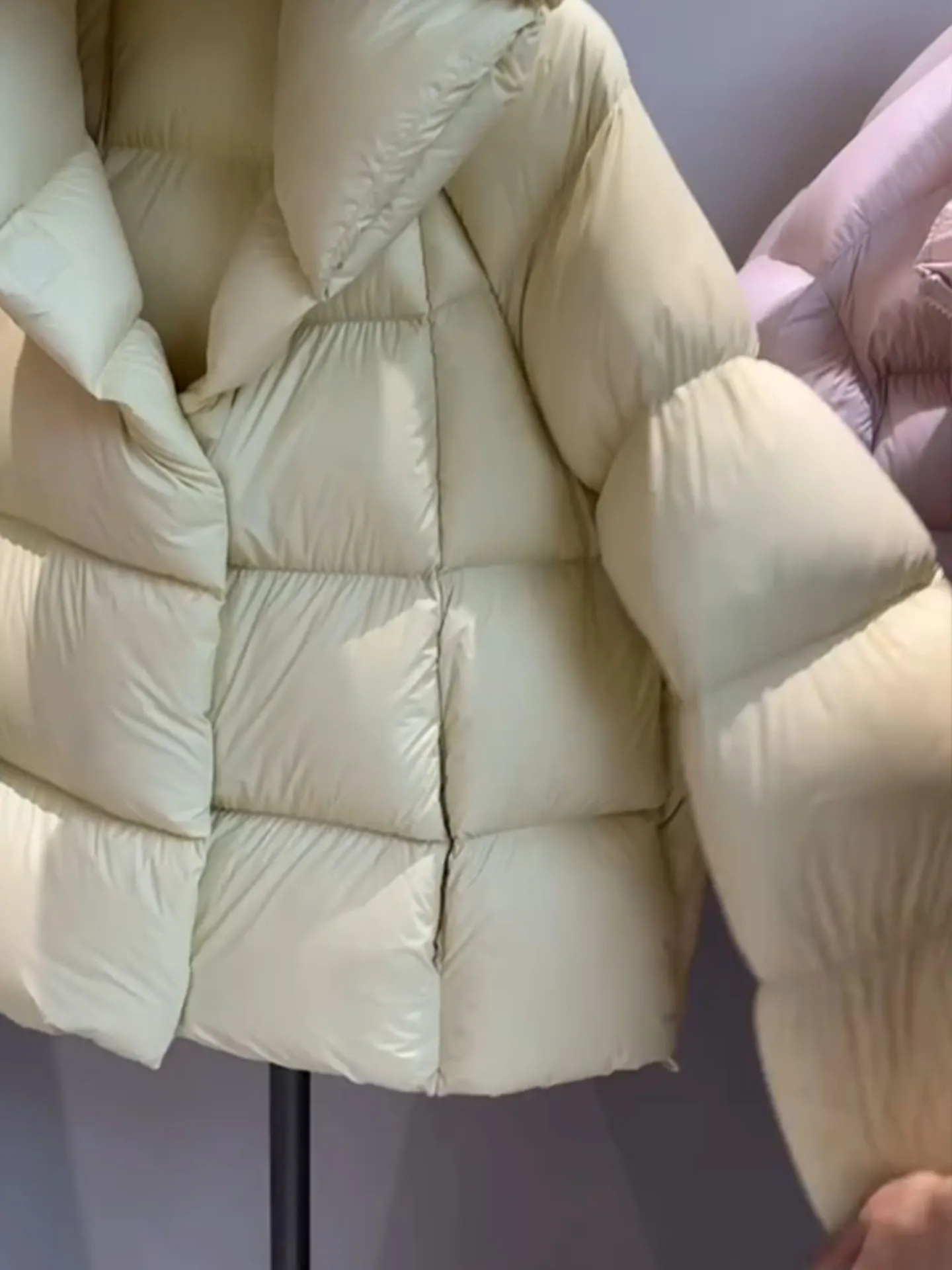 Premium ort Puffer Jaet Abrigo con capucha amarillo Cloudlike para mujer Cálido Thiened Coreano Sle Ajuste regular Commute Sle Du abajo