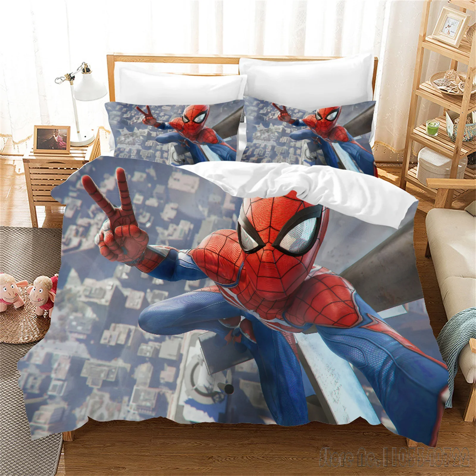 Spiderman Cover Quilt Marvell Cartoon Duvet Cover Set HD Comforter Cover Bedclothes for Kids Bedding Sets Bedroom Decor