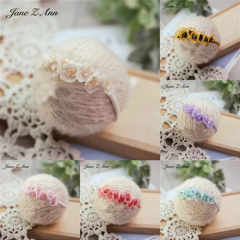 Newborn photography hair band baby 0-3 year children photo studio props hair accessories flower may fall off