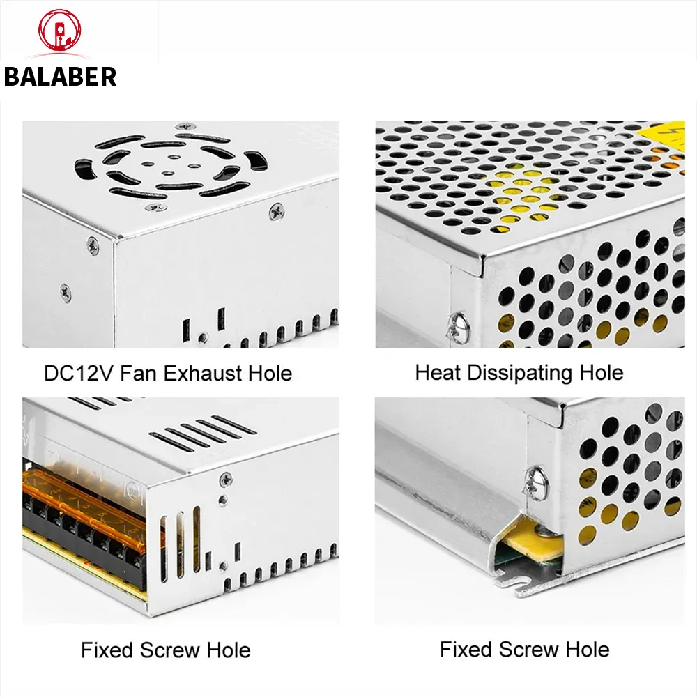 Image 4: Transformateurs d'alimentation LED 50W 60W 200W 300W 400W 500W AC190-240V Adaptateur Driver pour Bandes LED DC12V/24V 4