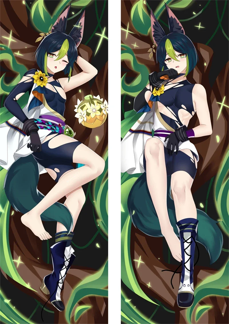 

180cm Game Genshin Impact Tighnari Cosplay Dakimakura Pillow Case Hugging Body Cartoon Accessories Xmas Gift Prop