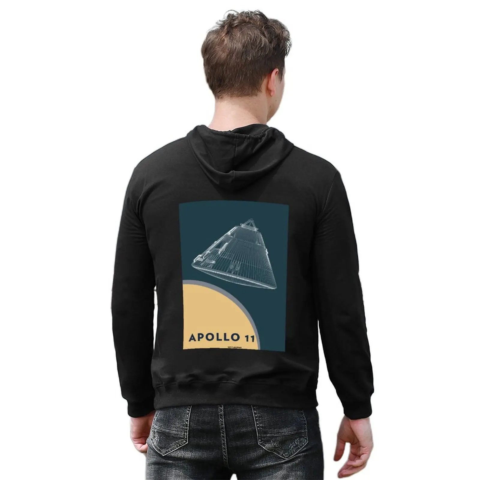 أبولو 11 وحدة الهبوط هوديي الرجال العرق قميص أنيمي الملابس الذكور الملابس الجمالية هوديس للرجال