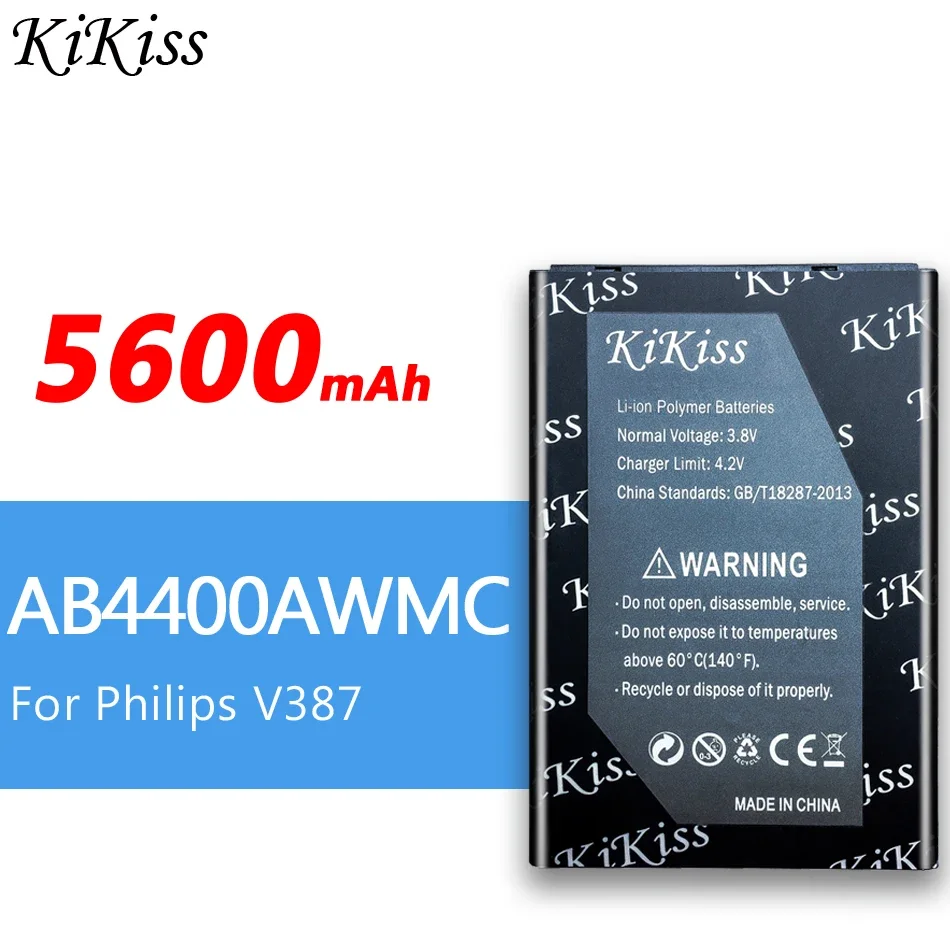 KiKiss For Philips Xenium X623 X513 X130 S337 W3500 W3509 V526 V787 V387 Battery AB2000AWMC AB2000JWML AB2200AWML AB5000AWMT