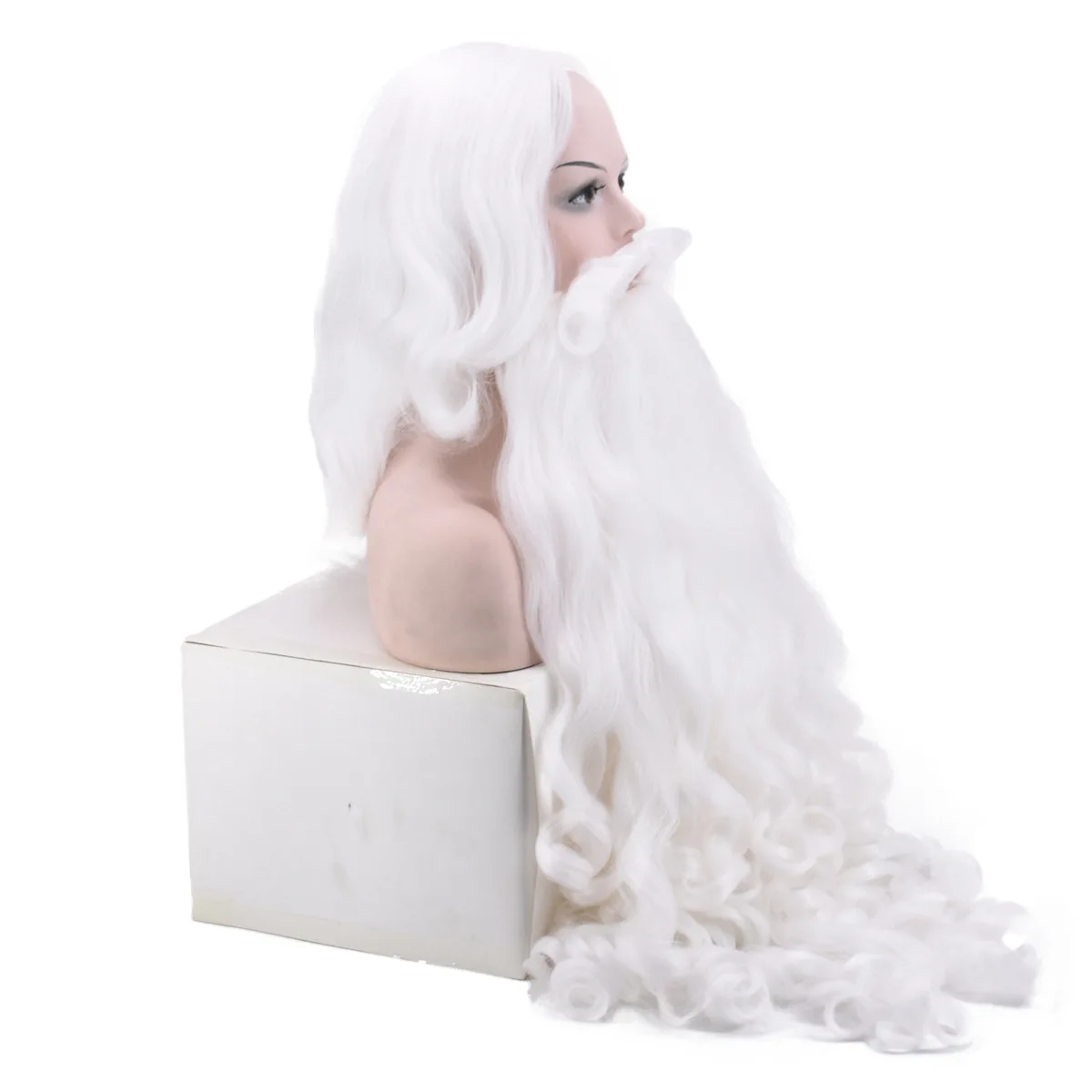 Low Price Winter Christmas Santa Claus Cosplay White beard  Costume Christmas