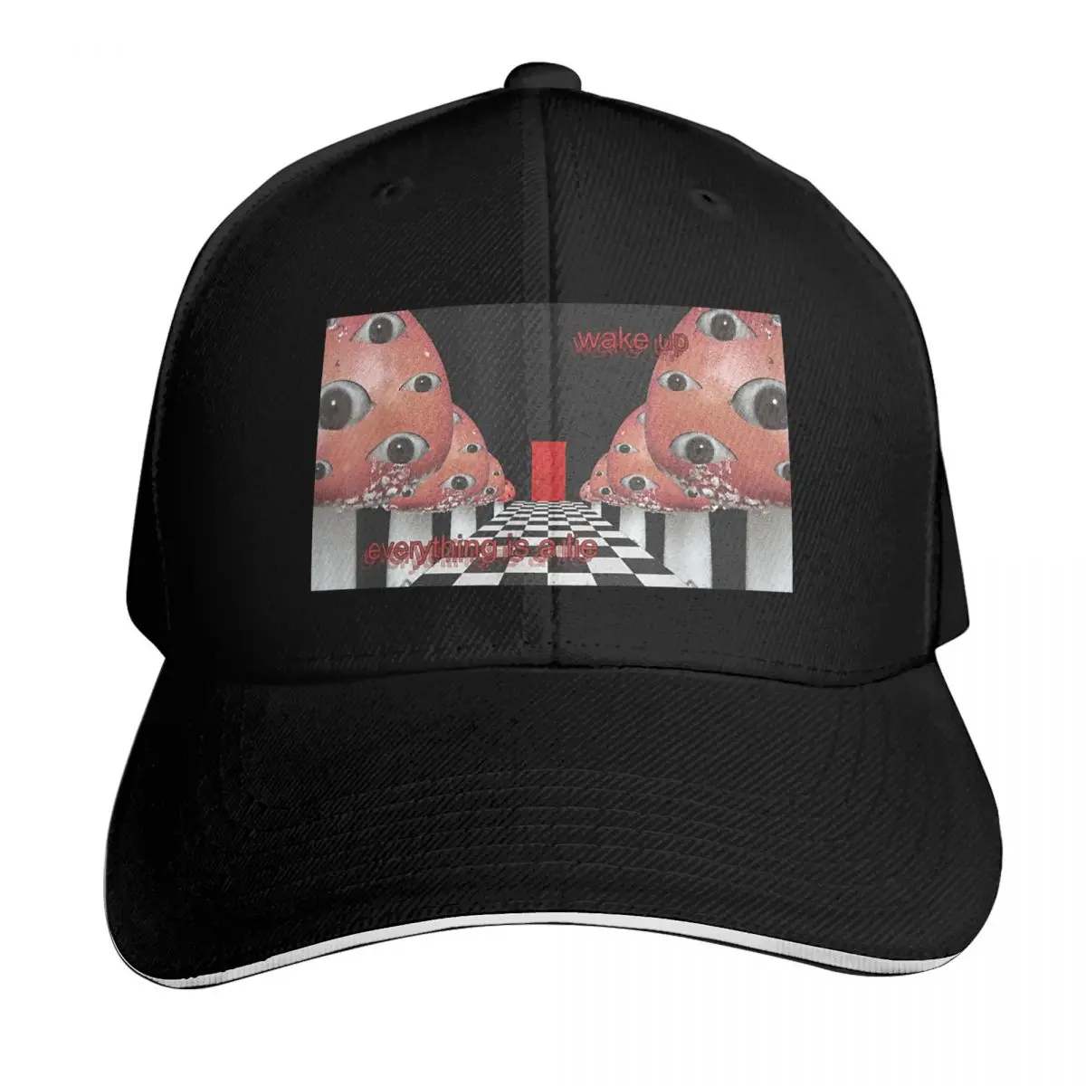 Weirdcore Aesthetic Mushroom Eyes Strangecore Traumacore Baseball Cap birthday Sun Cap foam party Hat Mens Tennis Women's