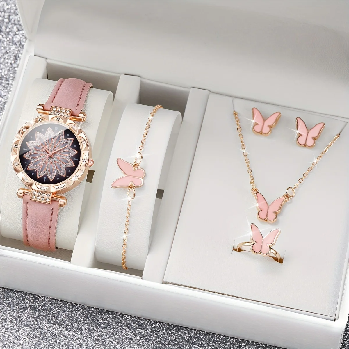 6 шт., женские часы, роскошный женский аксессуар, подарок для мамы