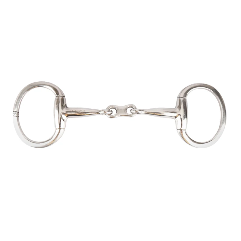 

O type Equestrian Horse Riding Riding Gag Bits French Link Bradoon 145mm Horse Mouth Armature three joints gag bits