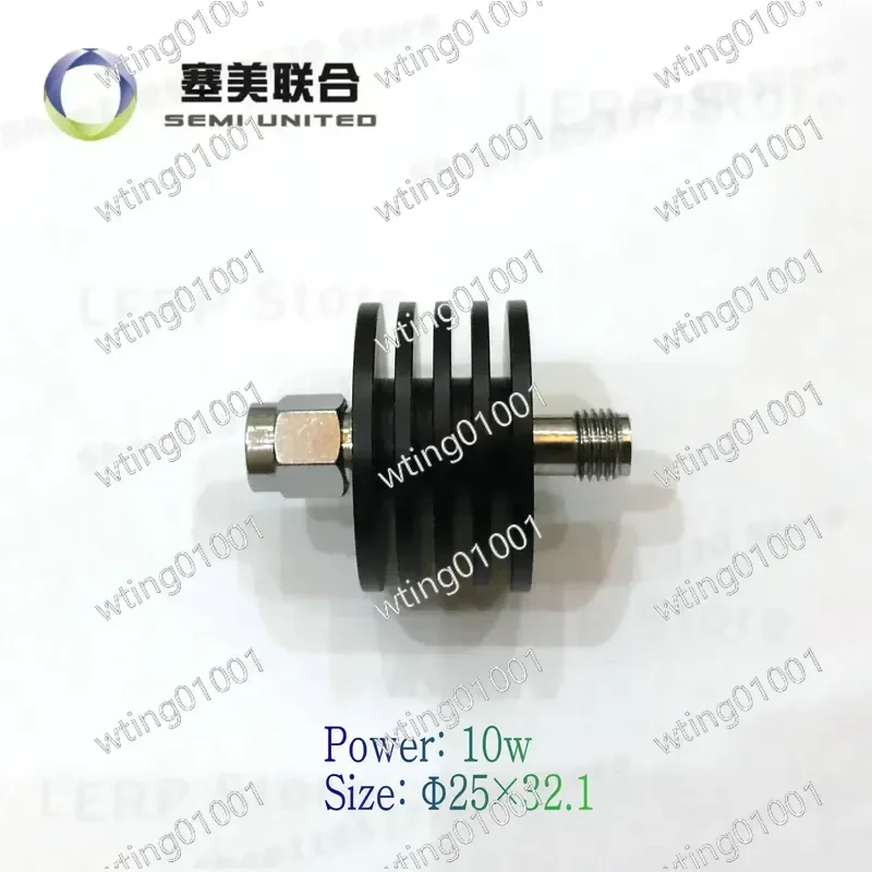 for SMA 10W Coaxial Fixed Attenuator DC to 6GHz Frequency Range 1-40dB Attenuation High Power Handling Precision RF Signal
