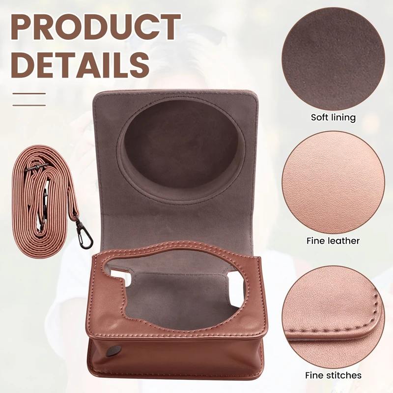 กล้องพร้อมสายคล้องไหล่ปรับได้ป้องกันกระเป๋ากล้องสําหรับ Polaroid SQ6 กระเป๋ากล้องสําหรับ Instax SQ6