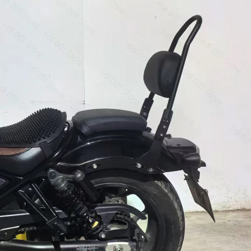 Motorcycle Rear Luggage Rack Sissy Bar Backrest Tail Box Bracket Kit for Rebel CM1100