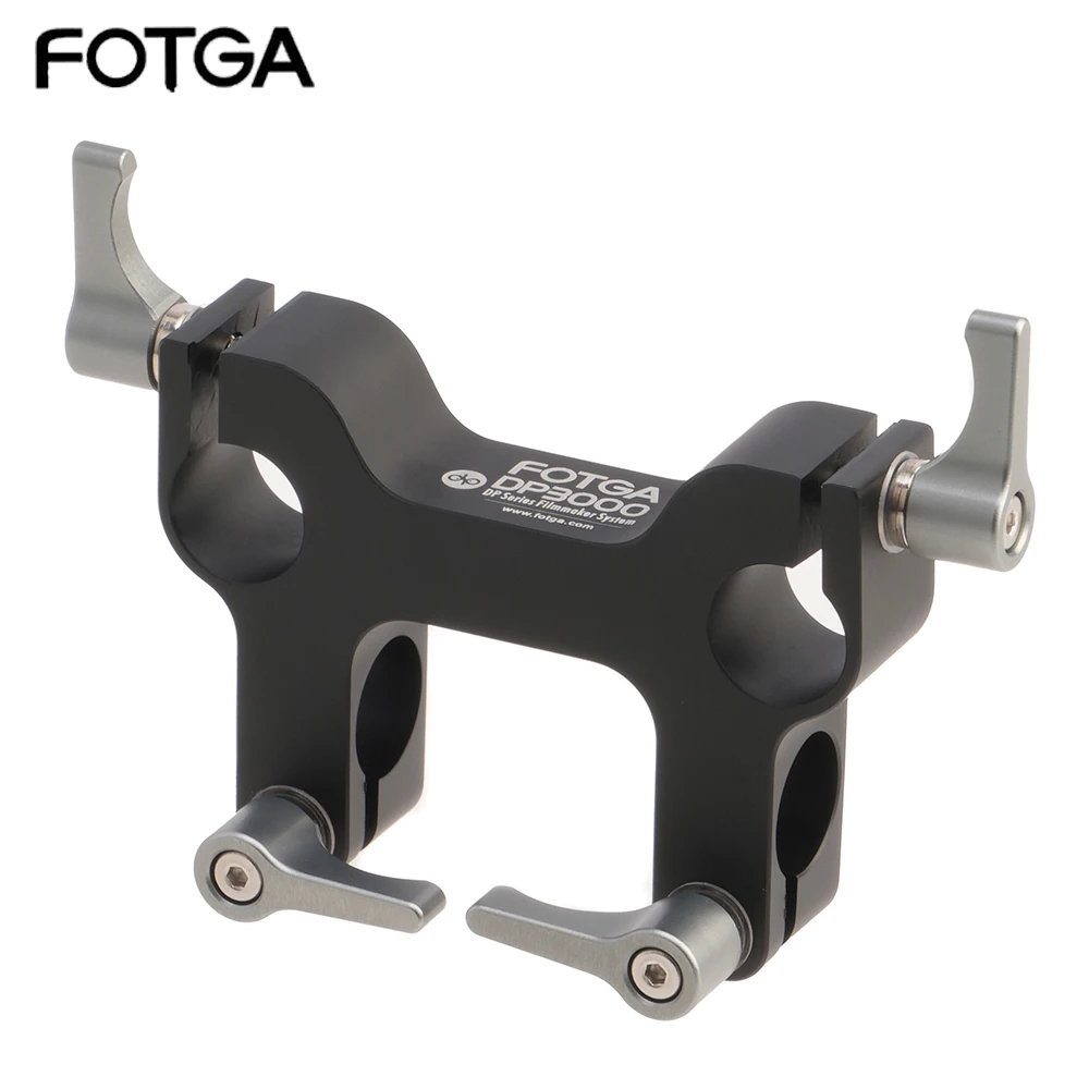 

FOTGA DP3000 Mount Bracket Rail Block Rod Clamp Co directional slider For 15mm Rod DSLR HDV Rig System Shoulder Pad Rail Clamp