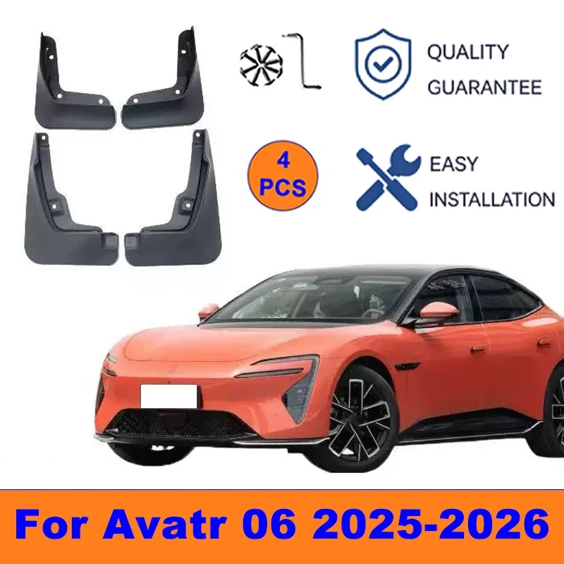 

4Pcs Mud Flaps For Avatr 06 2025-2026 - Splash Guards Front&Rear Wheel Fender Mudguards Car Exterior Protection Accessories