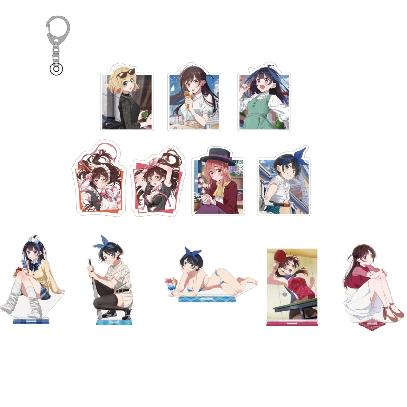 

Игра Ruka Sarashina Sumi Sakurasawa Chizuru Mizuhara Mami Nanami, акриловая фигурка-подставка, кукла, аниме-брелок, игрушка для косплея в подарок