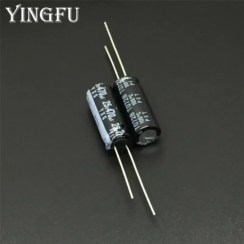 

100pcs 470uF 25V Rubycon YXG Series 8x20mm High Ripple Current Long Life 25V470uF motherboard Capacitor