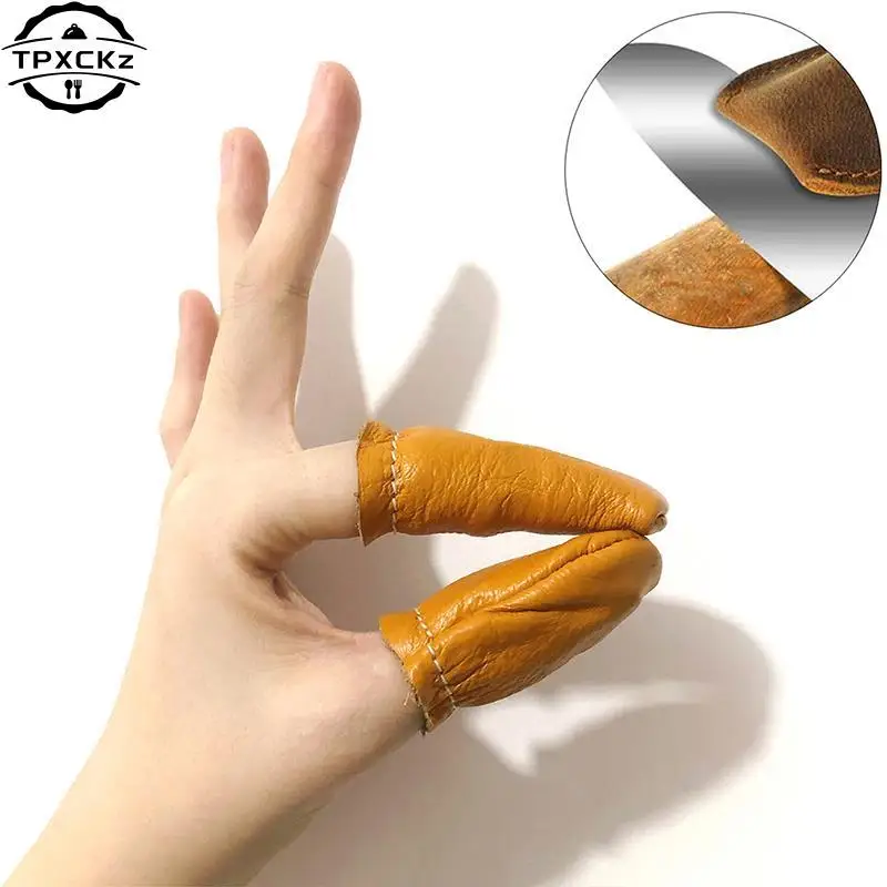 1pc/1pair Safe Leather Needle Felting For Thumb Index Finger Protector Thimble Protection Guard Hand Craft Embroidery Tools