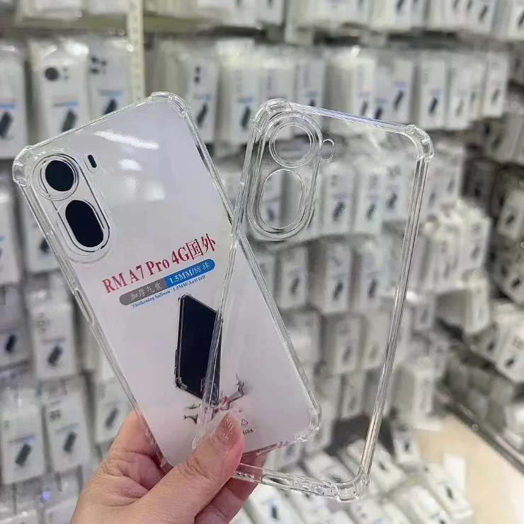 Ultradünne 1,5 mm transparente weiche TPU-Silikon-Handyhülle für Redmi A7 Pro 4G mit vier Ecken Stoßdämpfung und Rückenschutz.