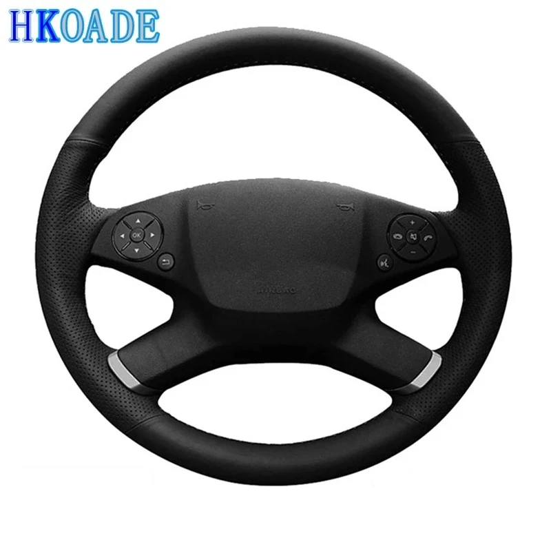 Customize DIY MicroFiber Leather Car Steering Wheel Cover For Mercedes Benz E-Class W212 E 200 260 300 2009-2013 Car Interior