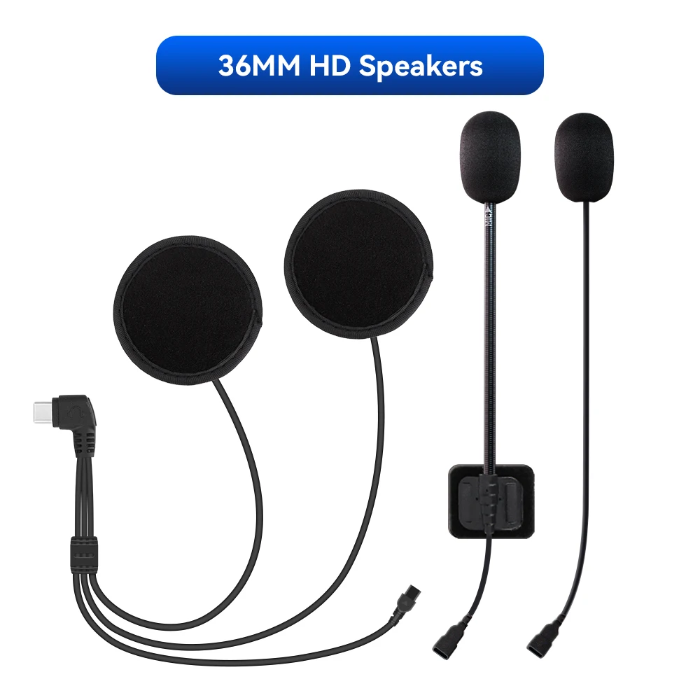 Lexin Kopfhörerzubehör für Lexin G2 Bluetooth-Helm, Gegensprechanlage, Kopfhöreranschluss, Stecker- und Halterungsset