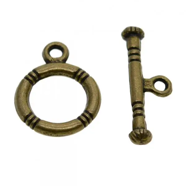 Fermoir Interdit en Métal pour Bijoux, Accessoire d'Artisanat en Vrac, Bronze, 50 Pièces