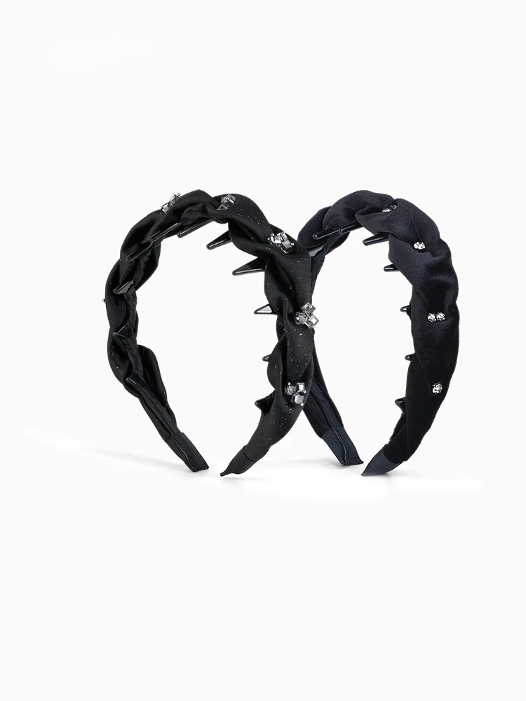 光沢のある輝く女性のヘアバンド歯櫛滑り止め高額ヘアクリップ高級ヘアアクセサリーajidouファッショナブルなヘアバンド