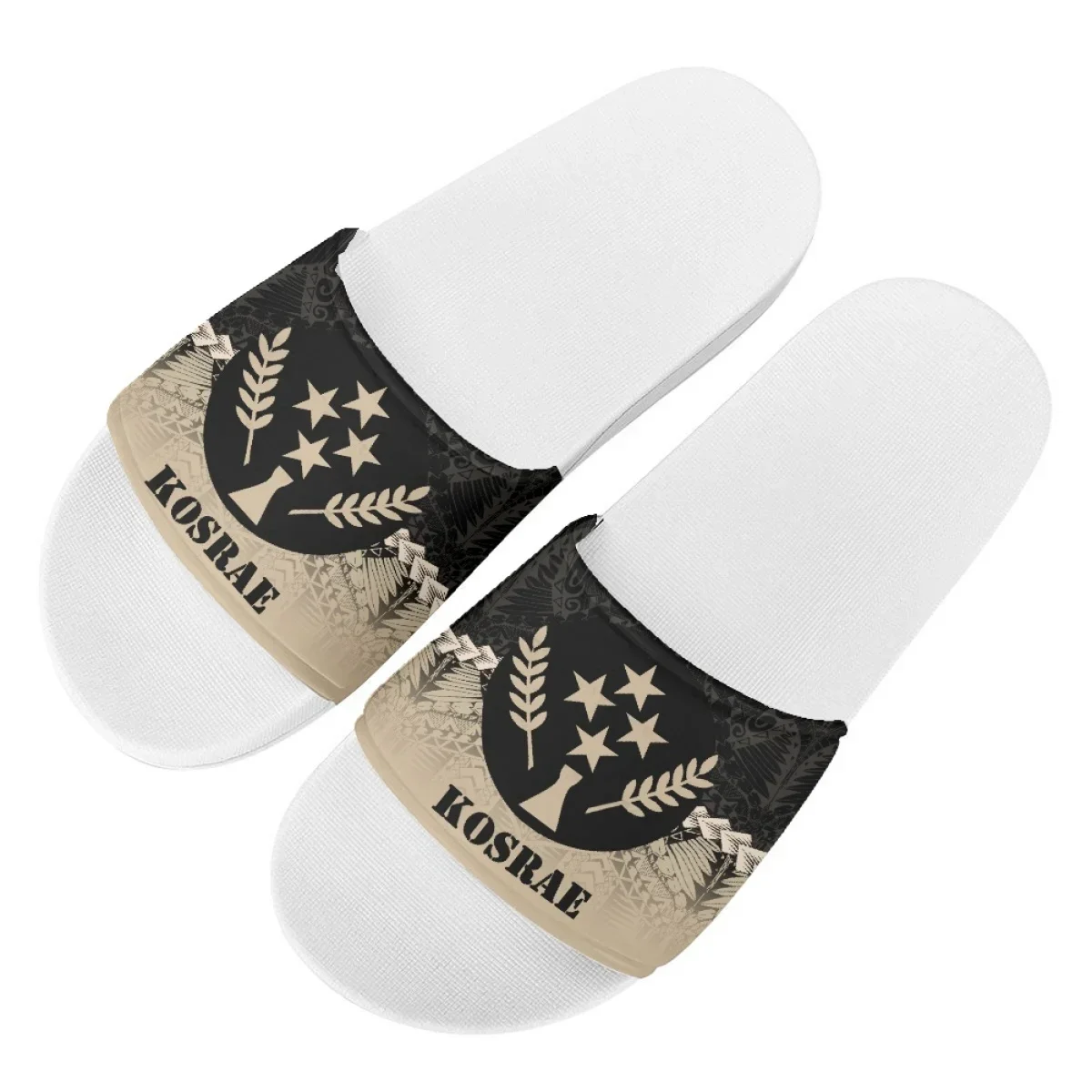 Kosrae Print Thuis Casual Zachte Slippers Polynesiaans Ontwerp Hawaiiaans Strand Sandalen Lichtgewicht Platte Slip-On Slippers Vrouwelijke Footwea