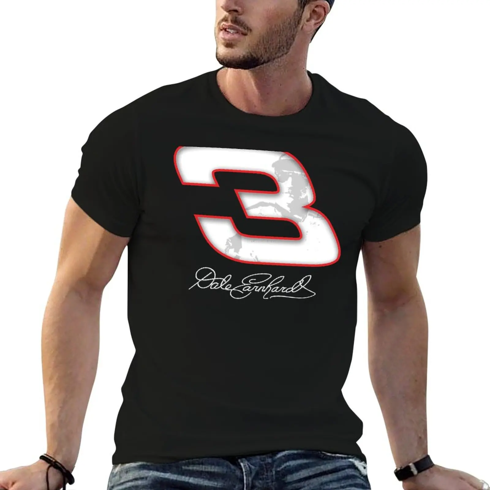 Dale Earnhardt Man's T-Shirt Lightweight Gym Training T-Shirt