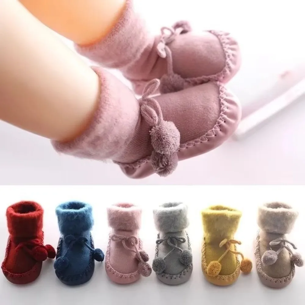 

New Thick Warm Floor Toddler Socks Casual Slipper Newborn Shoes Soft Comfortable Anti-Slip Socks Infant Girls Boys