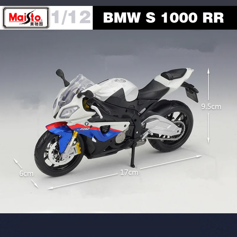 Maisto 1:12 BMW S1000RR Alloy Racing Motorcycle Model Diecasts Metal Cross-country Street Motorcycle Model Simulation Kids Gifts