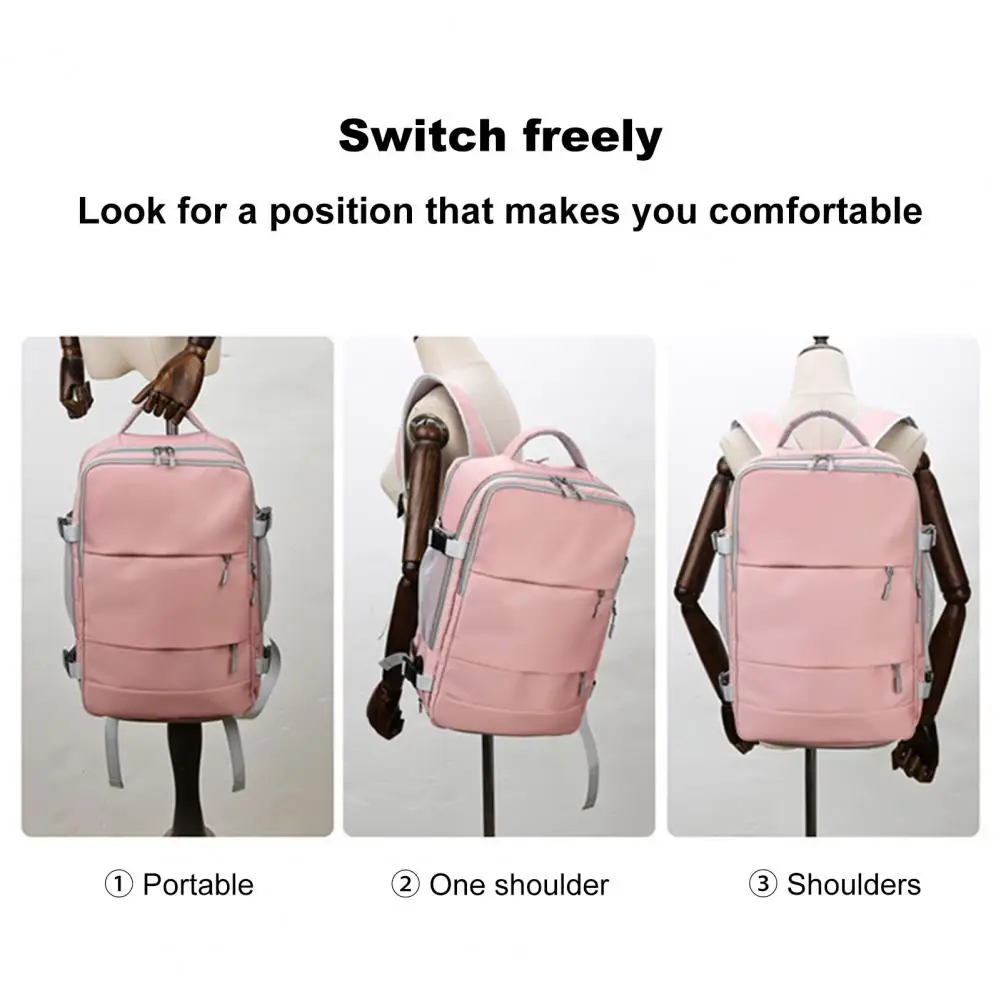 Multi-pocket Design Backpack Versatile Travel Backpack with Shoe Bag Usb Charging Interface Waterproof Design Ideal for College