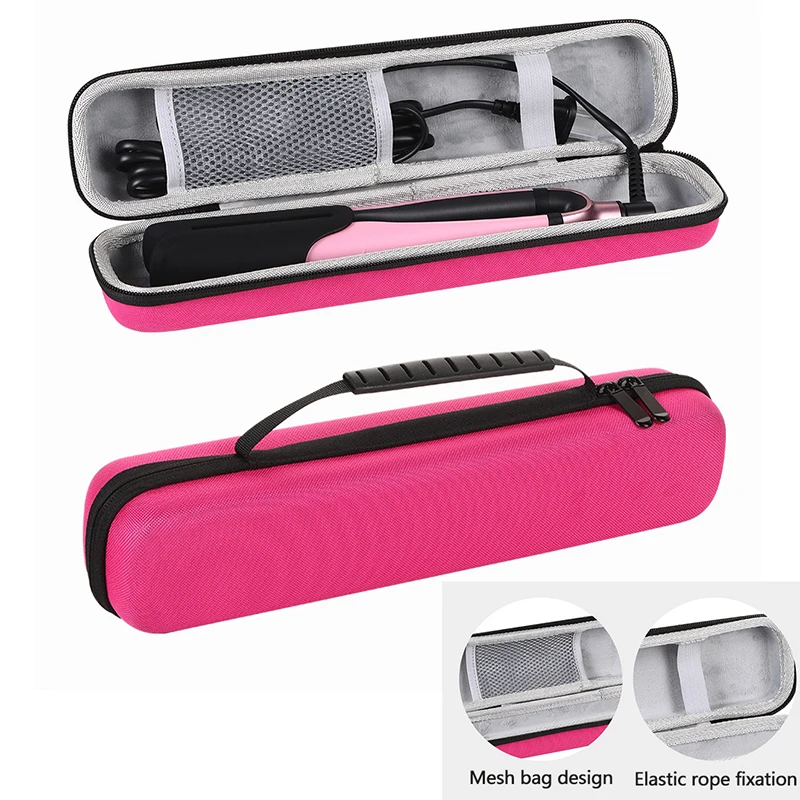 EVA-Aufbewahrungskoffer für Haar-Styling-Werkzeuge, 2,4 x 14,2 x 3,2 Zoll, stoßfester Hartschalen-Organizer für Lockenstab, Glätteisen