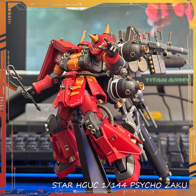 

STAR KO HG MS-06R Psycho Zaku, экшн-фигурка, масштаб 1/144, сборная модель, комплект, декор, аниме-фигурка Thunderbolt, подарок на день рождения