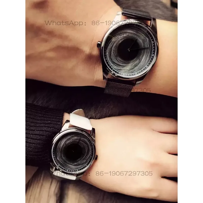 Watch three-dimensional vision, creative design, black hole concept tonality test student watch