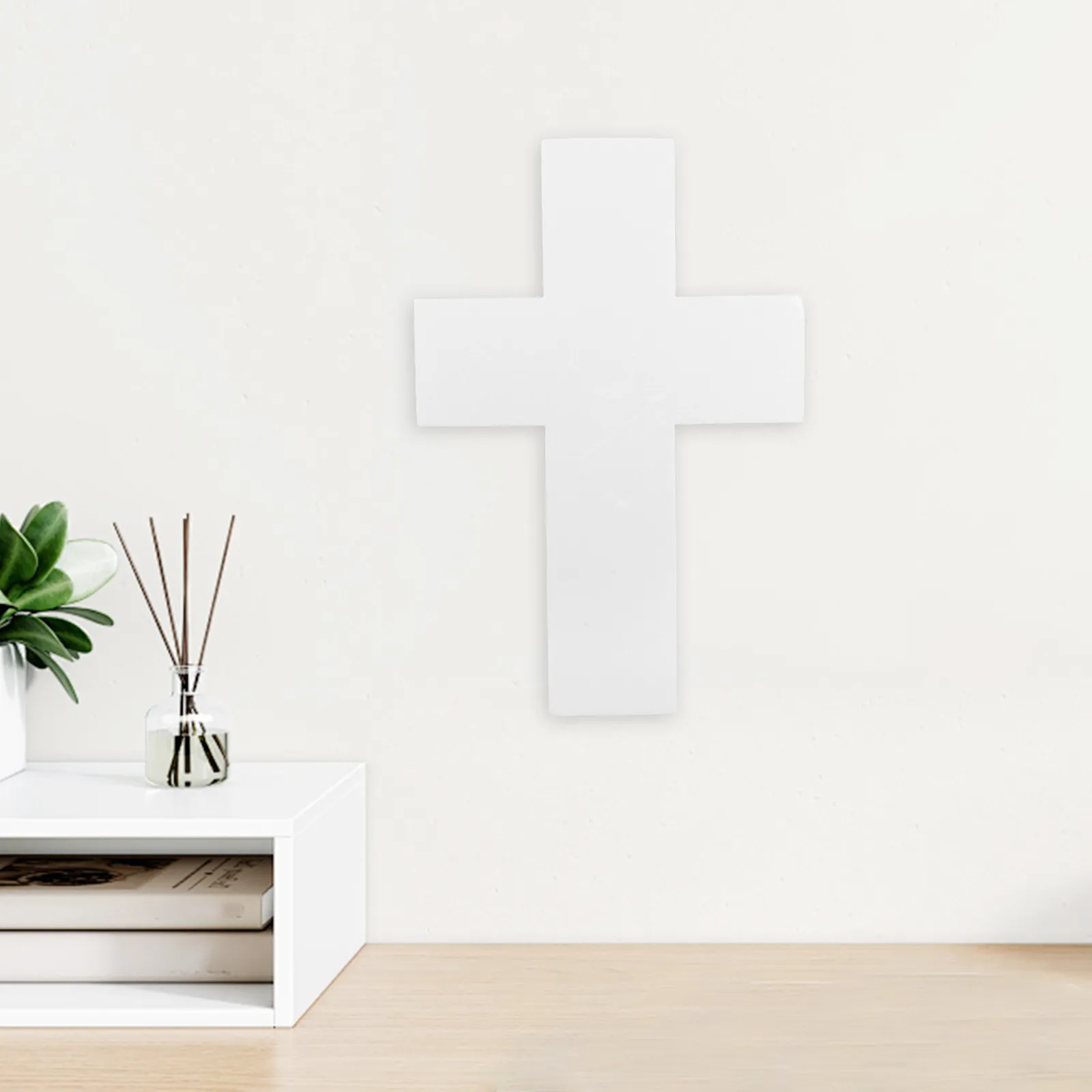 Blank Polystyrene Foam Cross Craft Shape for First Holy Communion DIY Painting Personalized Decoration Wall Cross Decor